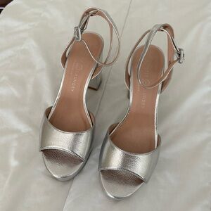 Chinese Laundry Theresa Platform Heels in Silver